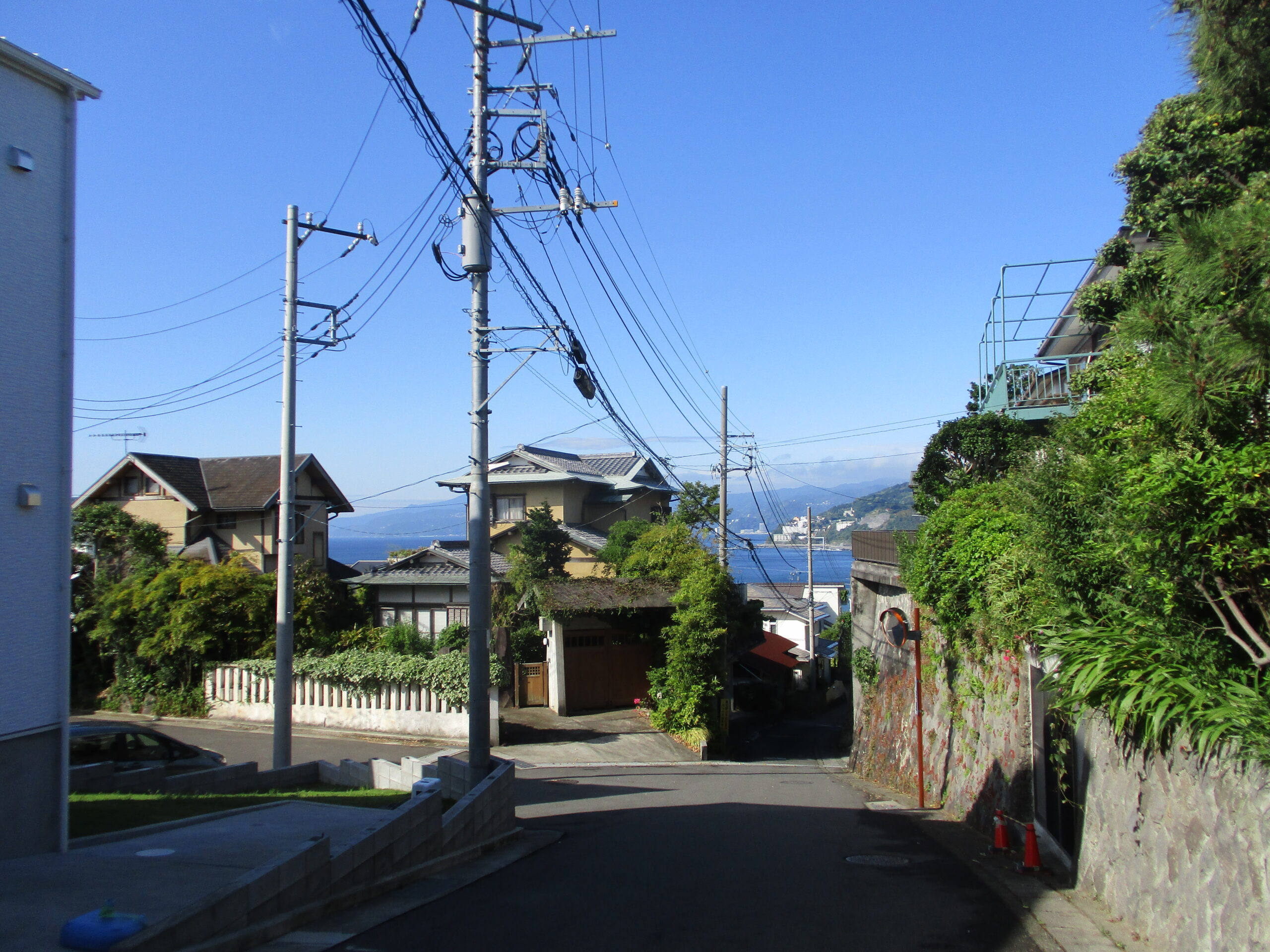 湯河原町吉浜の売地。